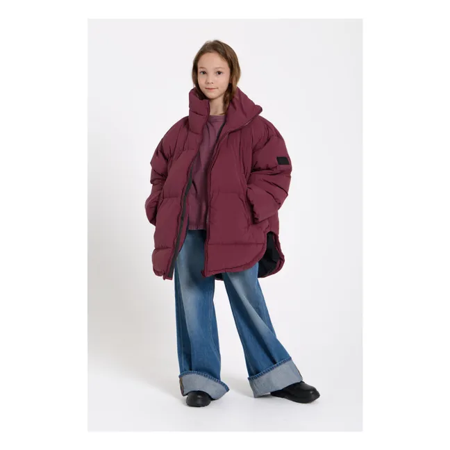 Snowbag Down Jacket | Aubergine