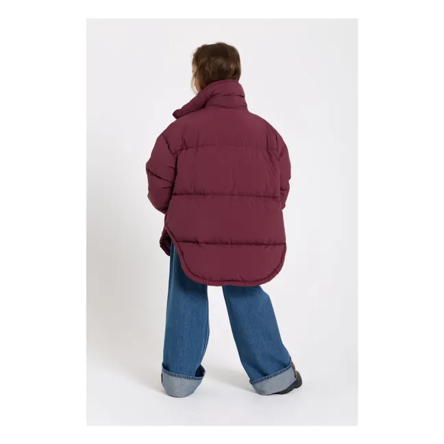 Snowbag Daunenjacke Echte Daune | Aubergine