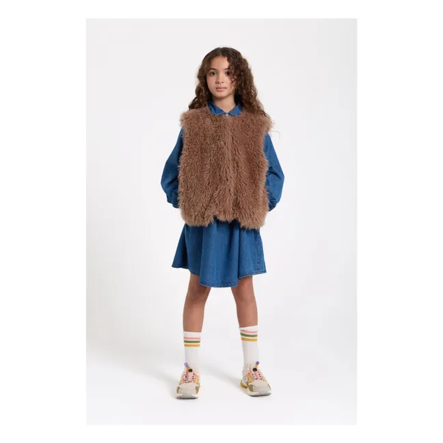 Besticktes Denim-Kleid Shirley | Denim