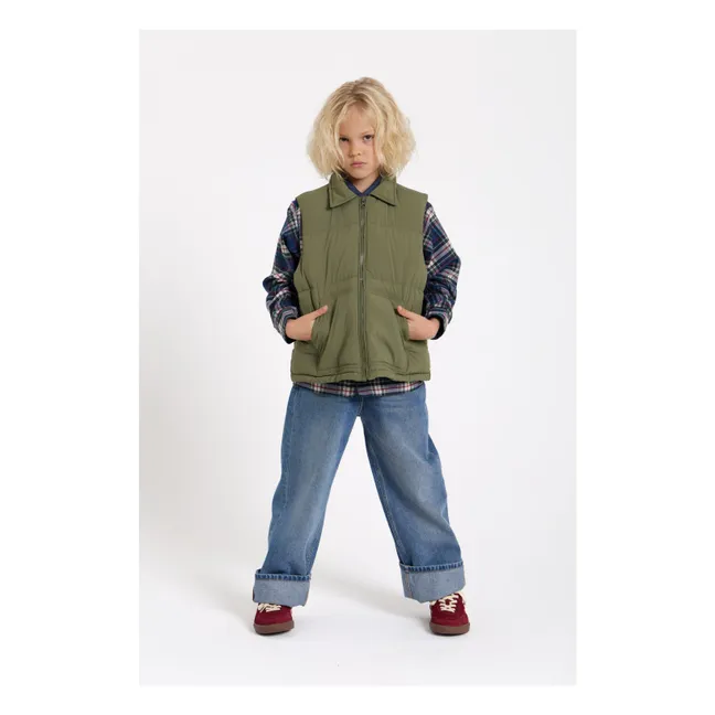 Snowshirt Genuine Down Sleeveless Down Jacket | Khaki