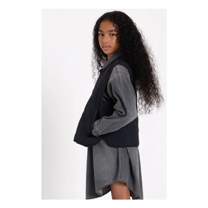 Robe Denim Darlin | Denim gris- Image produit n°9