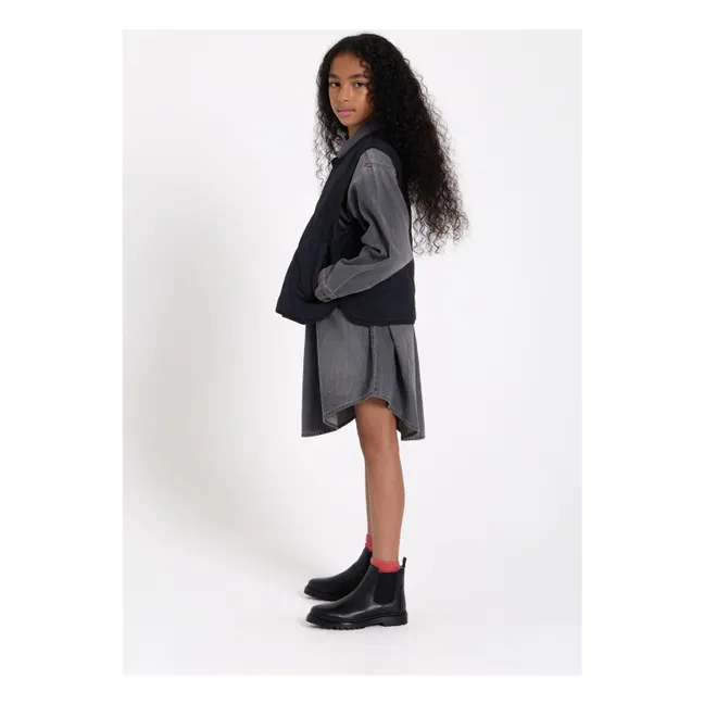Ärmellose Steppjacke Tara | Schwarz