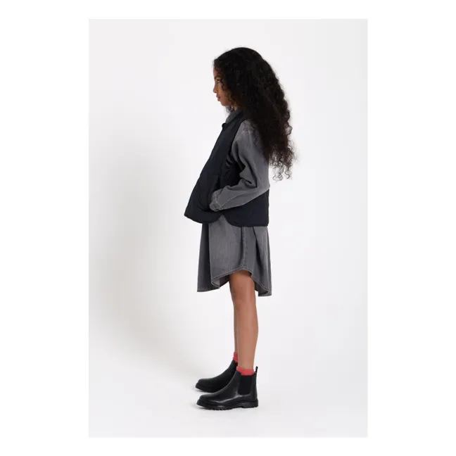 Chaqueta acolchada sin mangas Tara | Negro