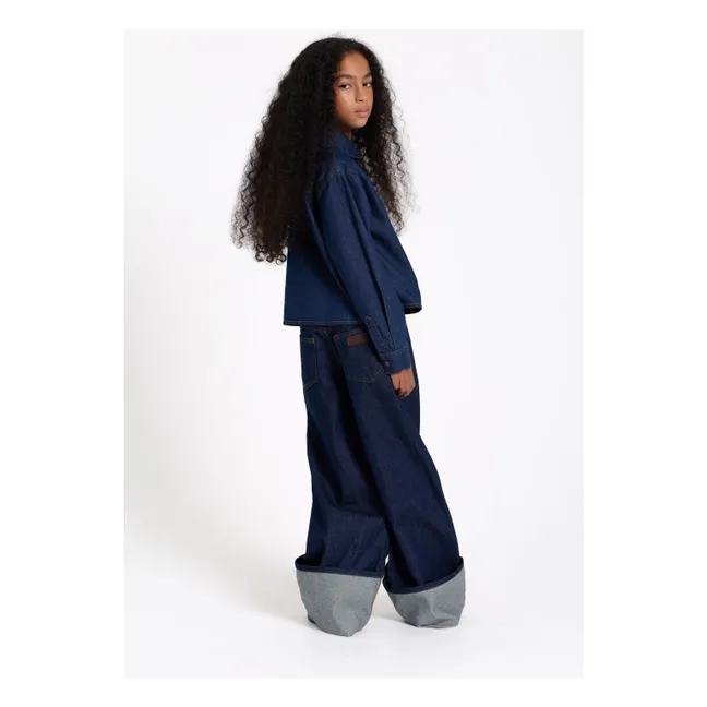 Chemise Denim Courte Crush | Denim brut