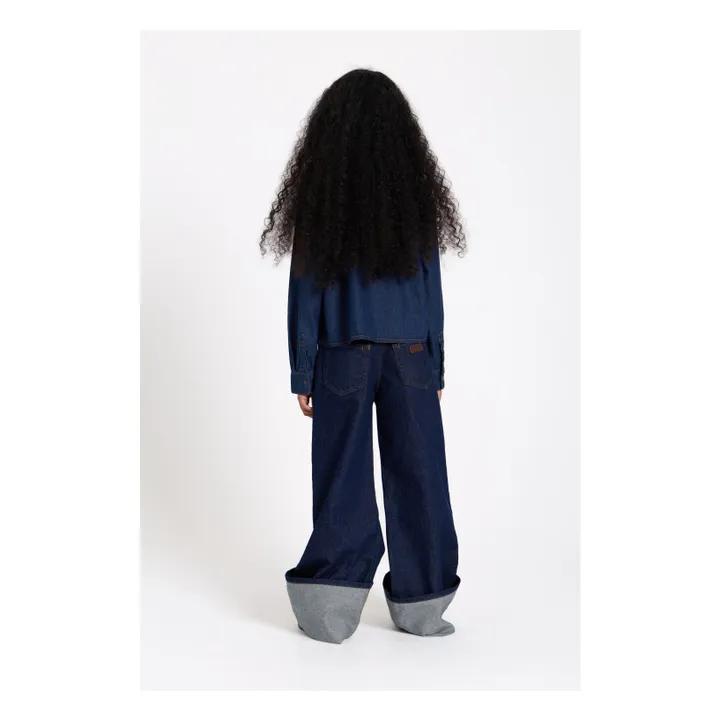 Chemise Denim Courte Crush | Denim brut- Image produit n°8