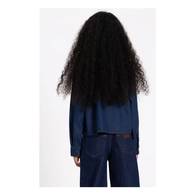 Chemise Denim Courte Crush | Denim brut