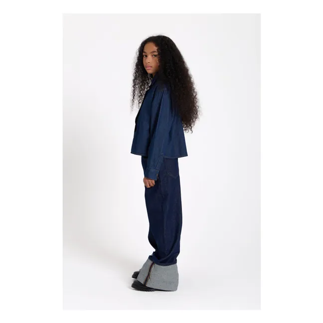 Chemise Denim Courte Crush | Denim brut