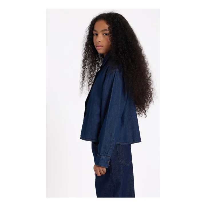 Chemise Denim Courte Crush | Denim brut- Image produit n°2