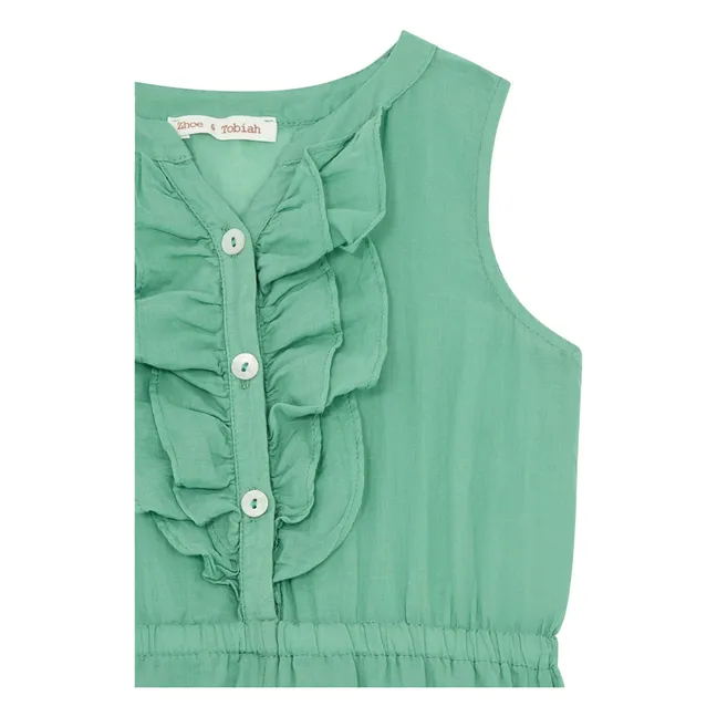 Ruffle Suit | Green clay