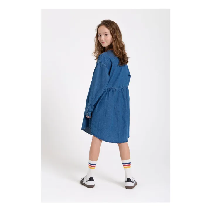 Robe Denim Drew | Bleu jean- Image produit n°4