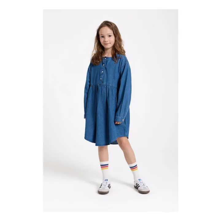 Robe Denim Drew | Bleu jean- Image produit n°1