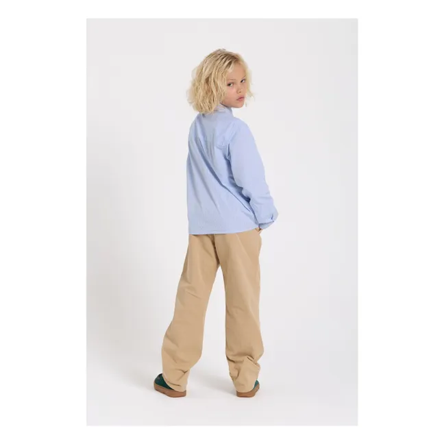 Chemise Zayn Rayée | Bleu Clair