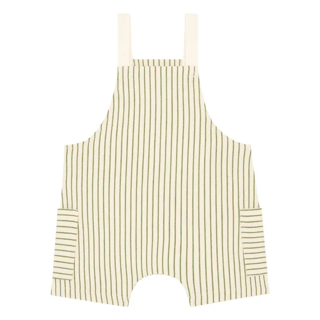 Striped overalls | Green