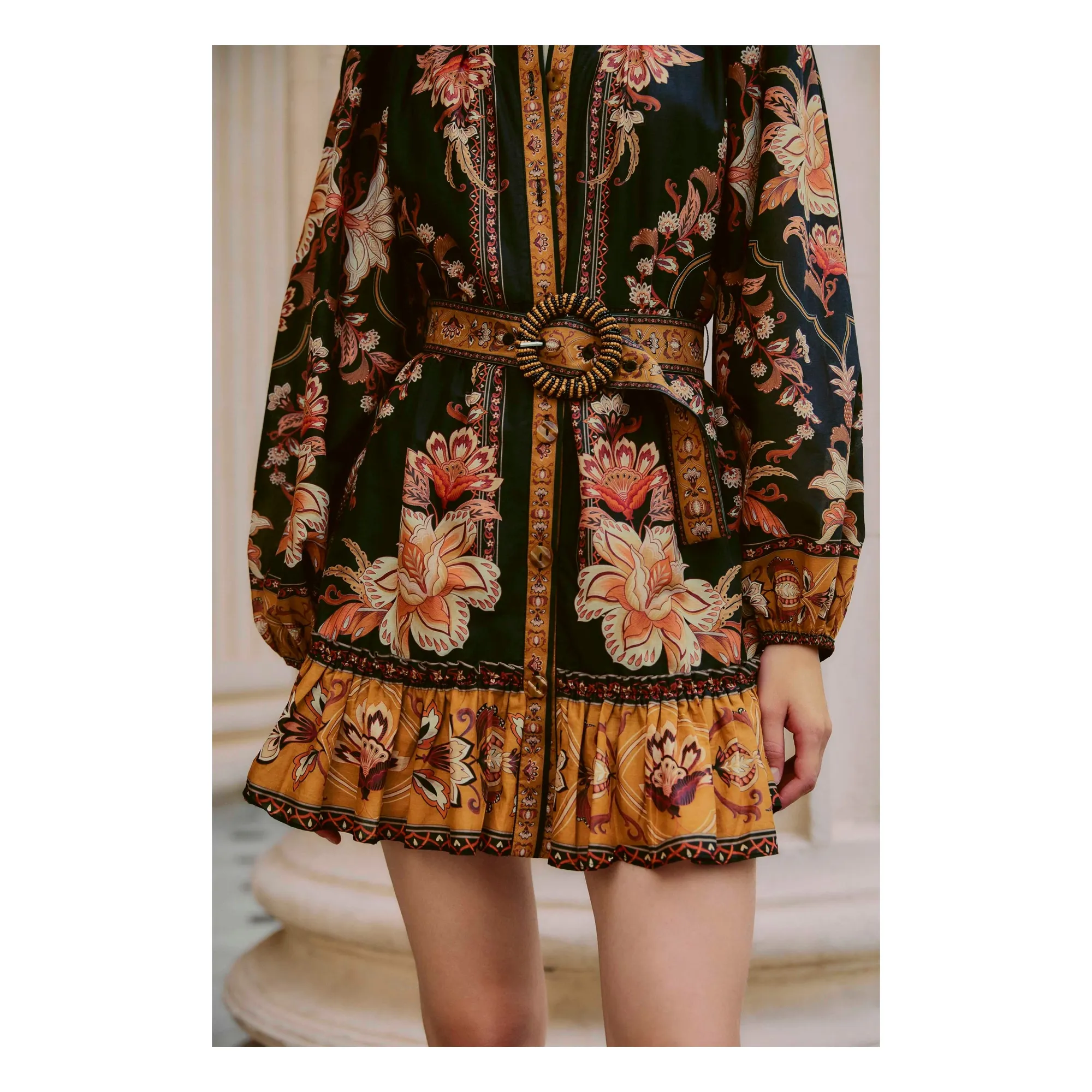Robe Majestic Garden | Noir- Image produit n°3
