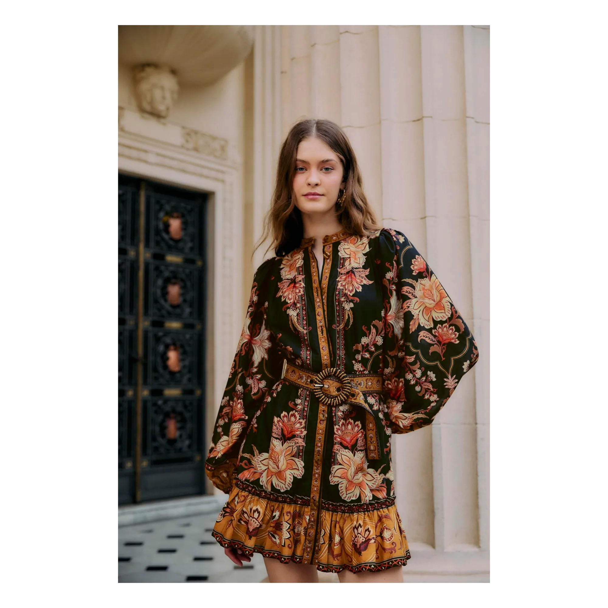 Robe Majestic Garden | Noir- Image produit n°2