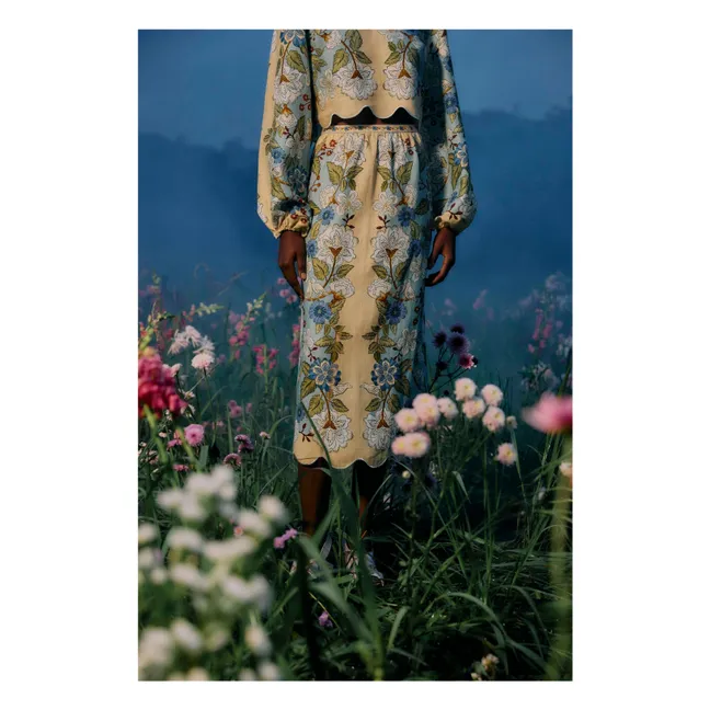 Garden Linen skirt | Sand