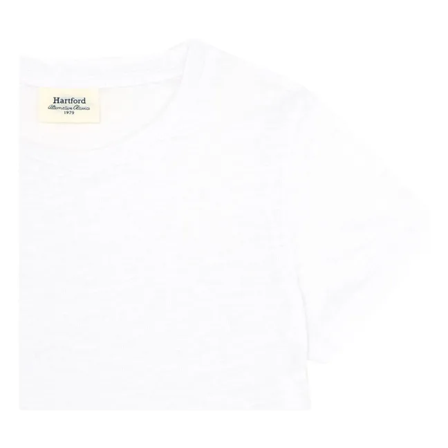 Terena Linen T-shirt | White