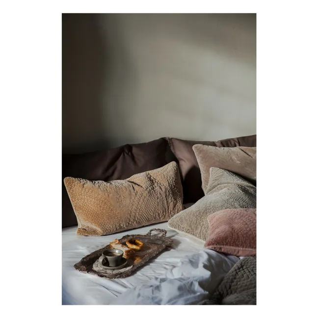 Housse de coussin en velours Sara | Blush