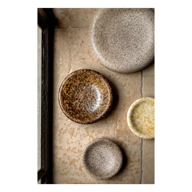 Stoneware bowls - Set of 4 | Brown