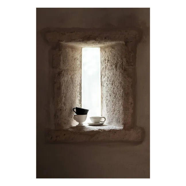 Tasses en porcelaine Yang - Set de 4 | Crème