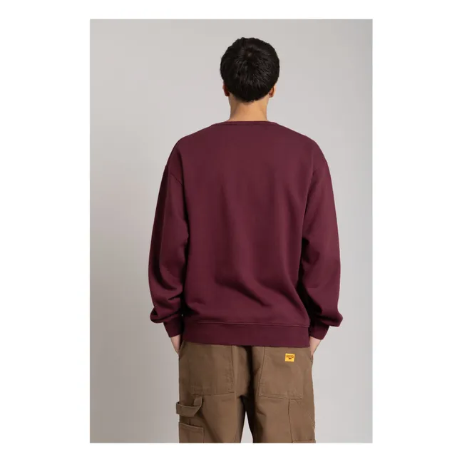 Sweatshirt Bond Bio-Baumwolle | Aubergine