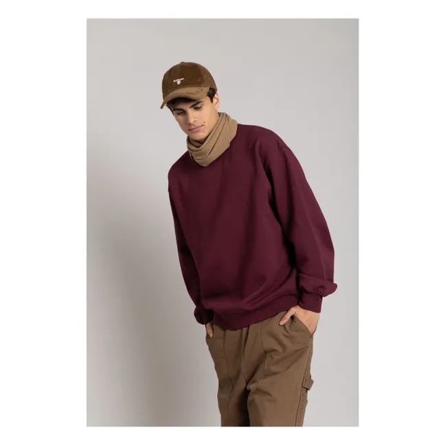 Sweatshirt Bond Bio-Baumwolle | Aubergine