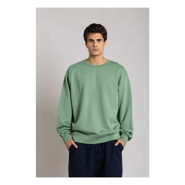 Sudadera Bond de algodón orgánico | Verde Kaki