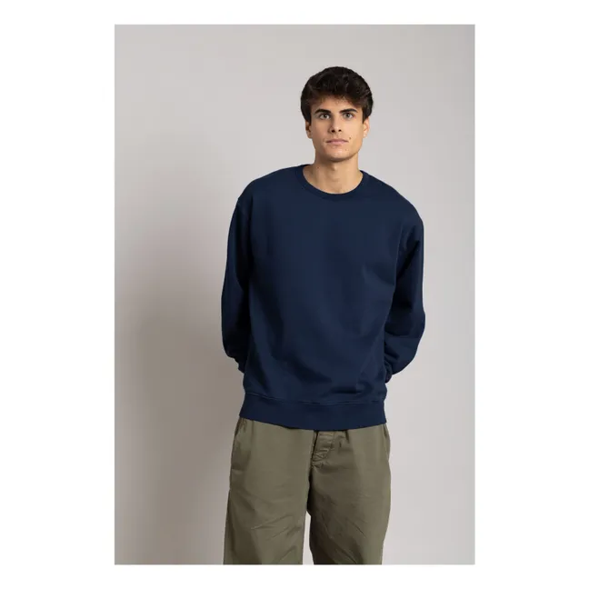 Sudadera Bond de algodón orgánico | Azul Marino