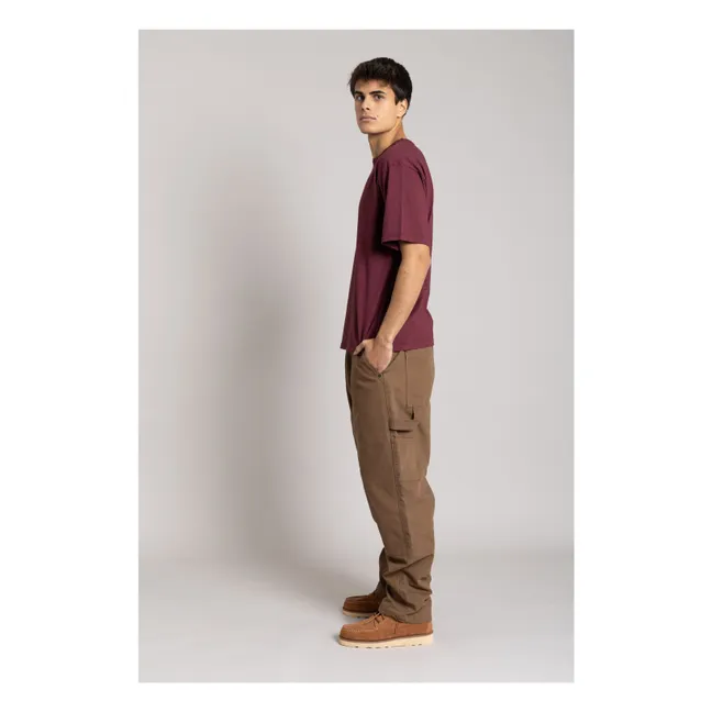 T-shirt Solal Coton Bio | Aubergine