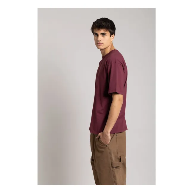 T-shirt Solal Coton Bio | Aubergine