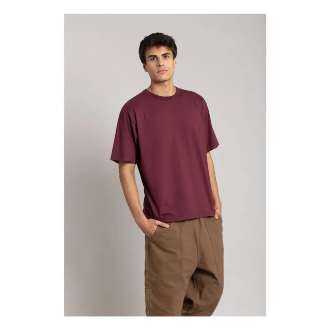T-shirt Solal Coton Bio | Aubergine