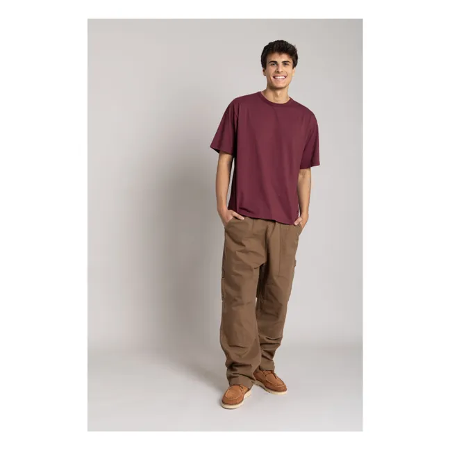 T-shirt Solal Coton Bio | Aubergine
