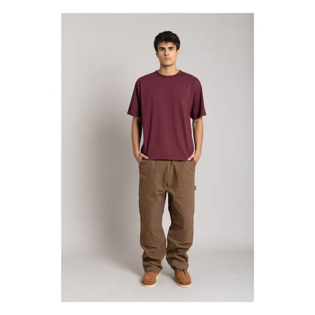 T-shirt Solal Coton Bio | Aubergine