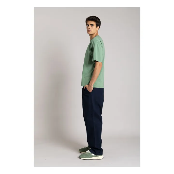 Camiseta Solal de algodón orgánico | Verde Kaki- Imagen del producto n°6