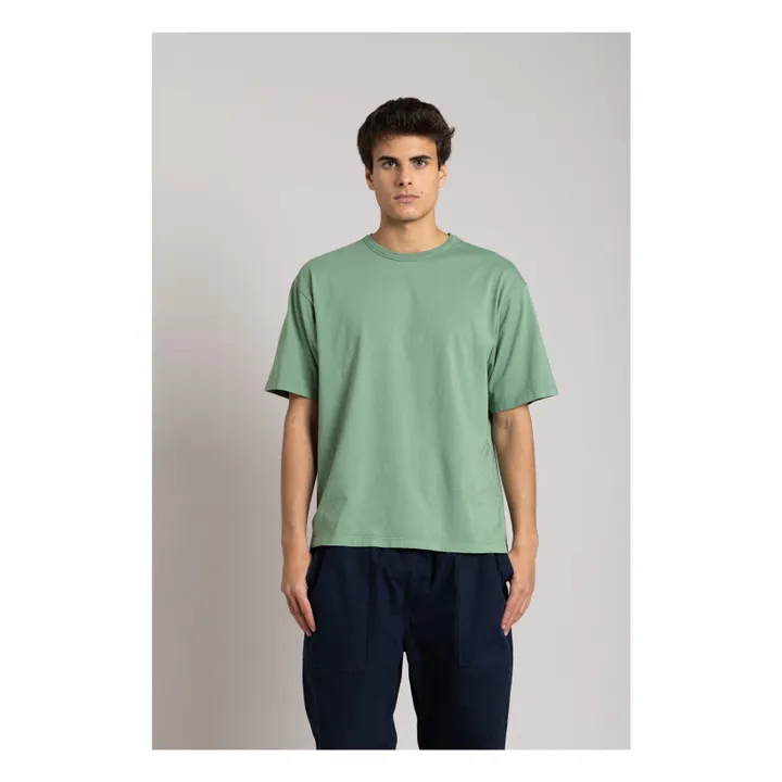 Camiseta Solal de algodón orgánico | Verde Kaki- Imagen del producto n°1