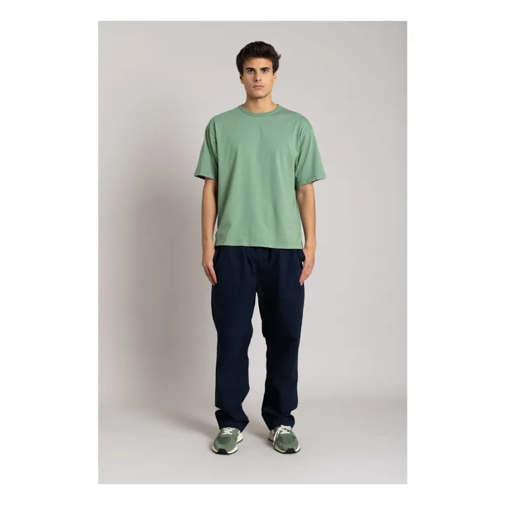 Camiseta Solal de algodón orgánico | Verde Kaki- Imagen del producto n°5