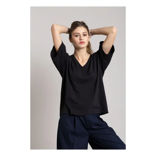 Camiseta Cloud Algodón orgánico | Negro