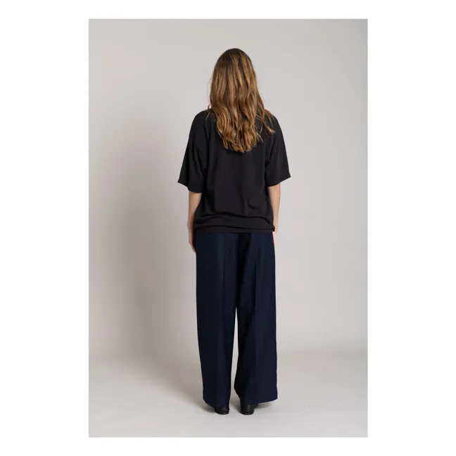 T-Shirt Cloud Bio-Baumwolle | Schwarz