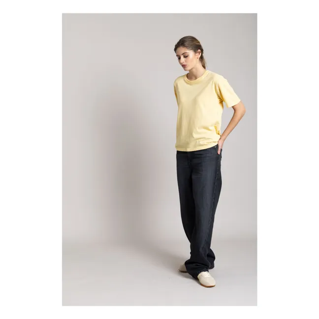 Camiseta de algodón orgánico Hana | Amarillo palo