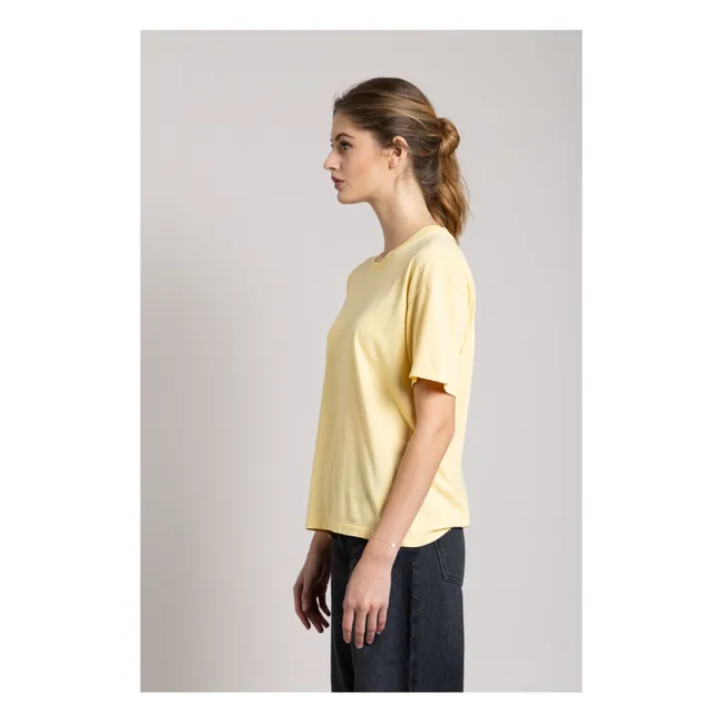 T-Shirt Hana Bio-Baumwolle | Blasses Gelb