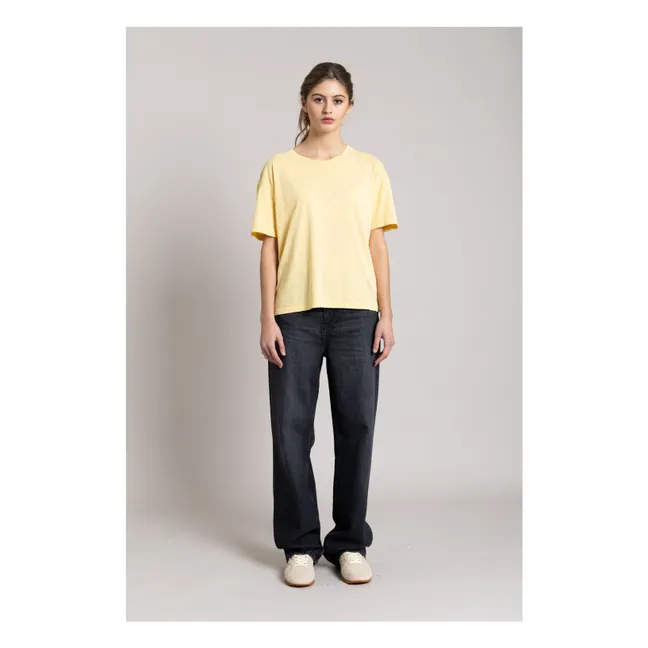 T-Shirt Hana Bio-Baumwolle | Blasses Gelb
