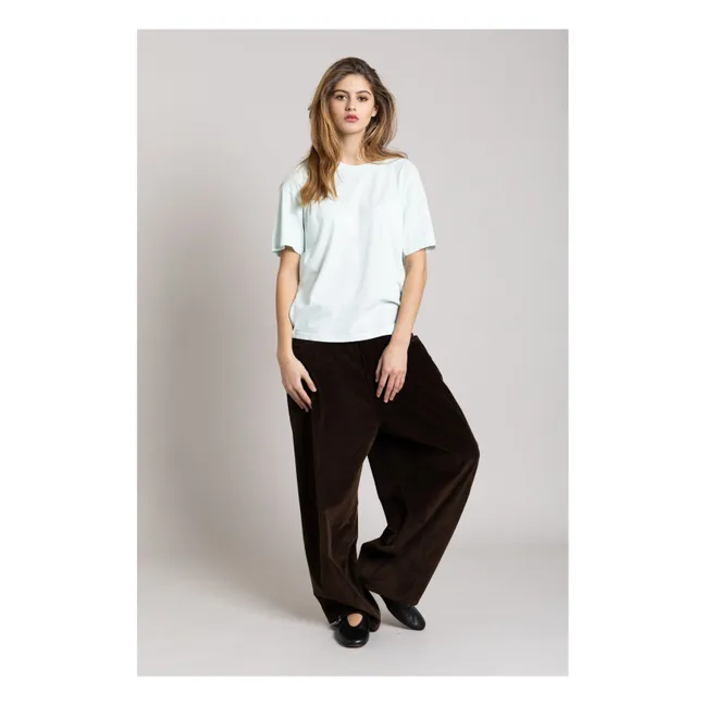 T-shirt in cotone organico Hana | Blu Ghiaccio