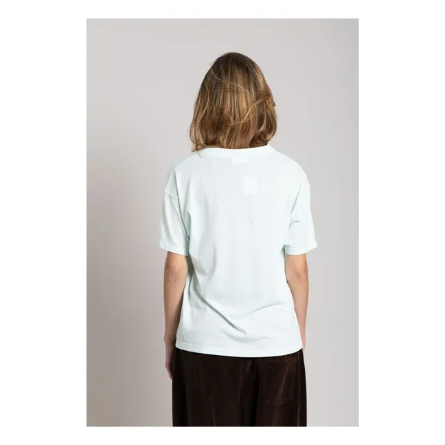 T-shirt in cotone organico Hana | Blu Ghiaccio