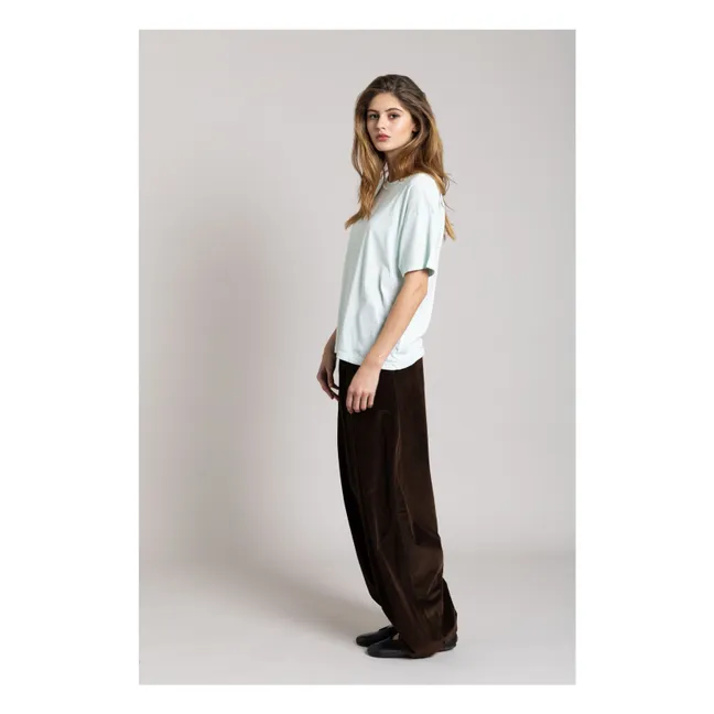 T-shirt in cotone organico Hana | Blu Ghiaccio