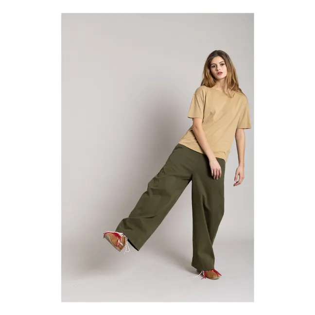 Camiseta de algodón orgánico Hana | Camel