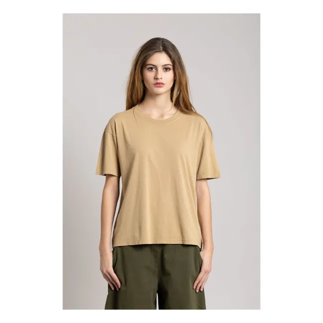 T-shirt in cotone organico Hana | Camel