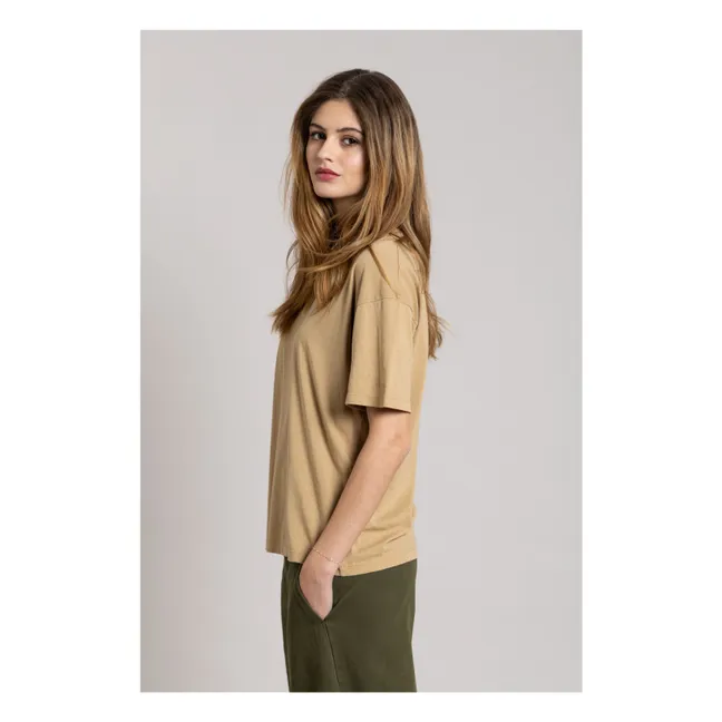 T-Shirt Hana Bio-Baumwolle | Kamelbraun