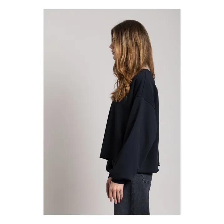 Sweat Bria Coton Bio | Noir- Image produit n°2