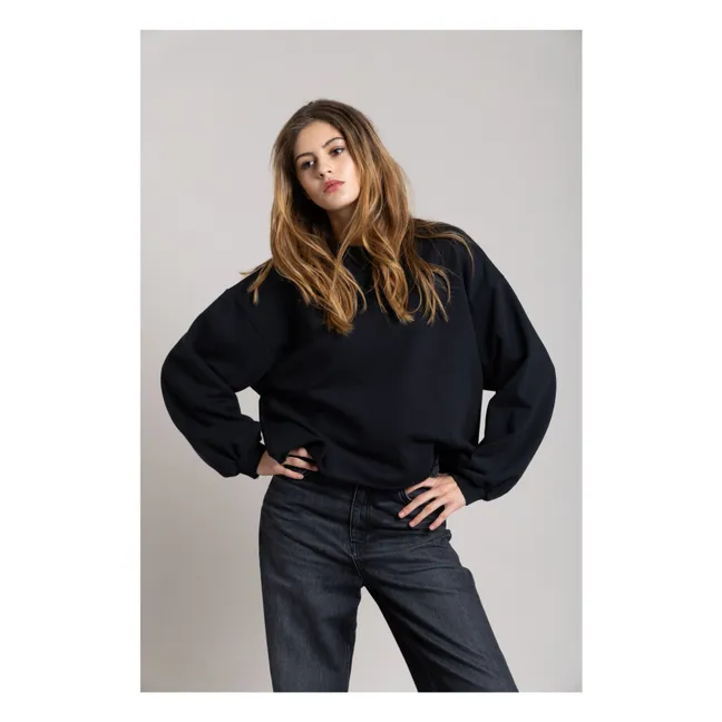 Sudadera Bria de algodón orgánico | Negro