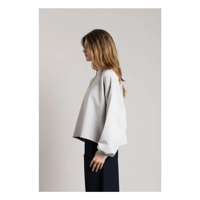 Sweat Bria Coton Bio | Gris perle